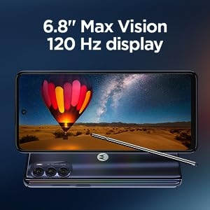 6.8" max vision 120 Hz display